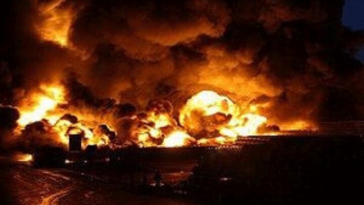 فیلمی از لحظه انفجار مهیب تانکر حمل سوخت در الیگودرز 
