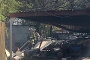 هواپیمای نظامی در تگزاس روی منازل مسکونی سقوط کرد