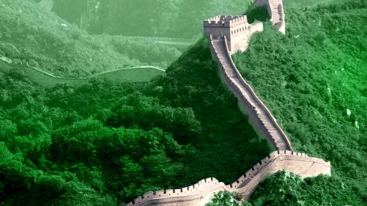 تصاویری متفاوت از زیبایی های دیوار چین / فیلم
