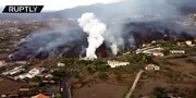 ویدیو جالب از فوران آتشفشان در اسپانیا!