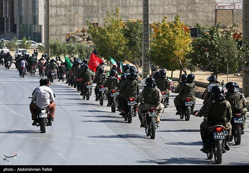 مراسم رژه موتورسواران نیروهای مسلح همدان / تصاویر