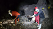 خارج کردن قطعات خودرو ۵۰ ساله از عمیق ترین غار ایران / تصاویر