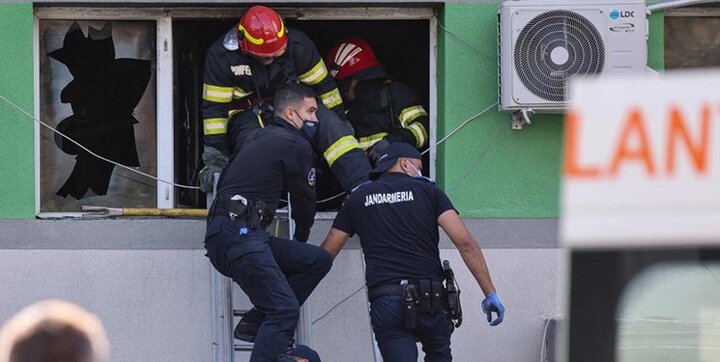 مرگ ۹ نفر بر اثر آتش‌سوزی در بیمارستانی در رومانی 