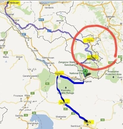 ایران، آذربایجان را دور می زند؟ | مشارکت ایران برای بازسازی جاده تاتو در ارمنستان