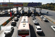 ترافیک نیمه‌سنگین در ورودی‌های شهر مشهد