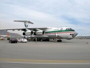 فرود هواپیمای کمک‌های اهدایی ایران در فرودگاه کابل / فیلم