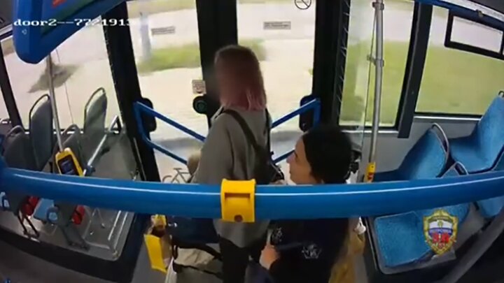 لحظه سرقت پول از کیف مسافر توسط سارق زن در اتوبوس/ فیلم