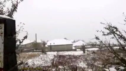 بارش نخستین برف پاییزی در ارتفاعات سوادکوه / فیلم