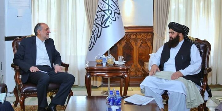 دیدار سفیر ایران با وزیر خارجه طالبان 