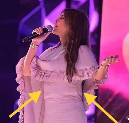حضور خواننده زن عرب در کنسرت با جلیقه ضدگلوله / عکس