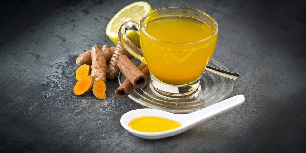 چای زردچوبه و لیمو