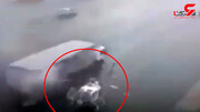 ویدیو هولناک از لحظه برخورد هلیکوپتر با تریلی در وسط جاده