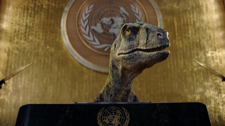 سخنرانی یک دایناسور در سازمان ملل / فیلم
