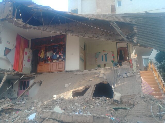 ریزش دیوار یک مدرسه در علی آباد کتول حادثه آفرید / جزییات