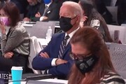 چرت زدن رییس جمهور آمریکا در افتتاحیه اجلاس تغییرات آب‌ و هوایی گلاسکو / فیلم