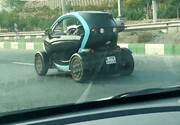 اولین خودروی برقی ایرانی وارد خیابان‌های تهران شد / عکس