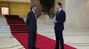 دیدار وزیرخارجه امارات با بشار اسد / فیلم