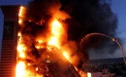 برج رامیلا در آتش سوخت / فیلم