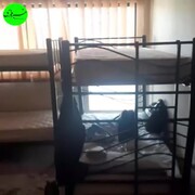 ویدیو هولناک از لحظه وقوع زمین‌لرزه در خوابگاه دانشجویی بندرعباس