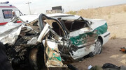 تصادف خونین ماشین پلیس با پیکان حامل اتباع افغان در کرمان / ۷ نفر کشته و زخمی شدند