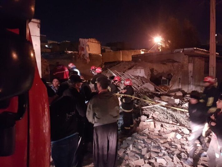 انفجار گاز در کرمانشاه ۲ کشته و مجروح برجای گذاشت