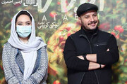 حرکت خبرساز جواد عزتی در کنار بازیگر زن / فیلم