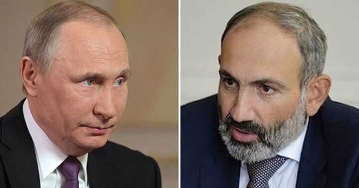 گفتگوی پوتین و پاشینیان درباره وضعیت مرزی ارمنستان و جمهوری آذربایجان