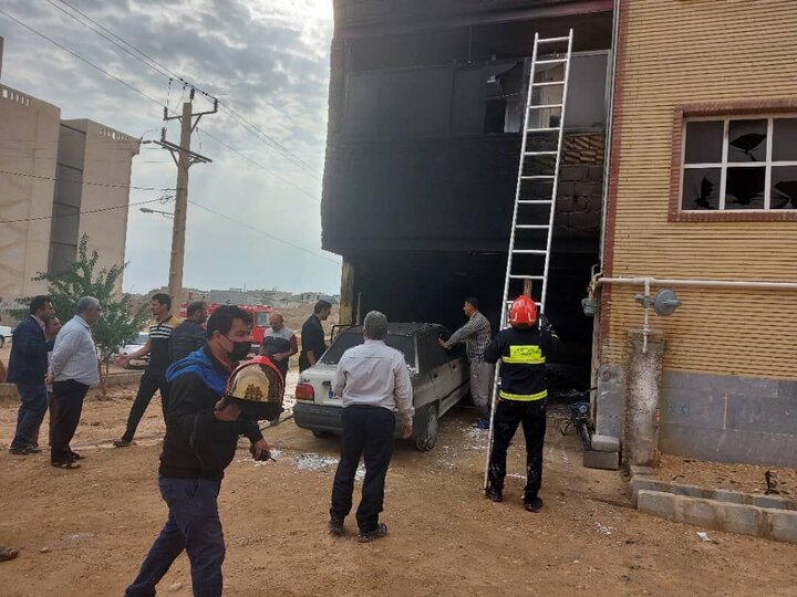 ۳ مصدوم در پی آتش‌سوزی در منازل مسکن مهر شوشتر