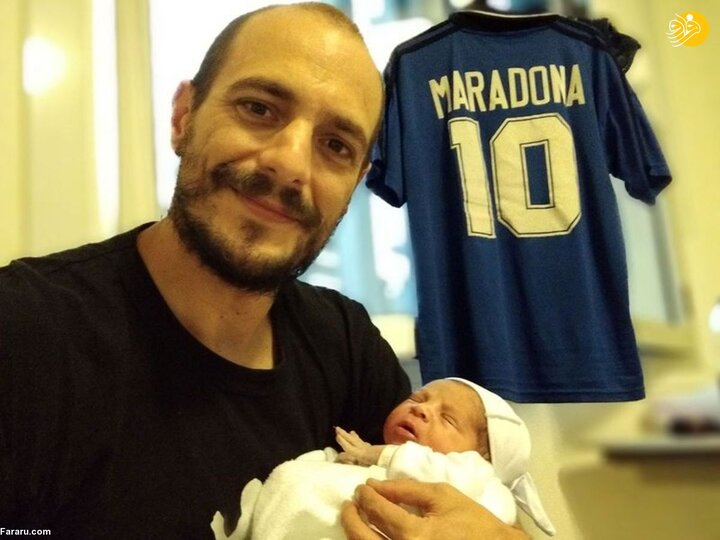 کار عجیبی که یک پدر به خاطر علاقه به مارادونا با دختران خود کرد / تصاویر