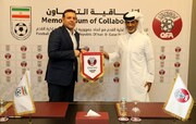 روسای فدراسیون فوتبال ایران و قطر قرادادچهار ساله امضا کردند
