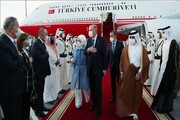 اردوغان وارد پایتخت قطر شد