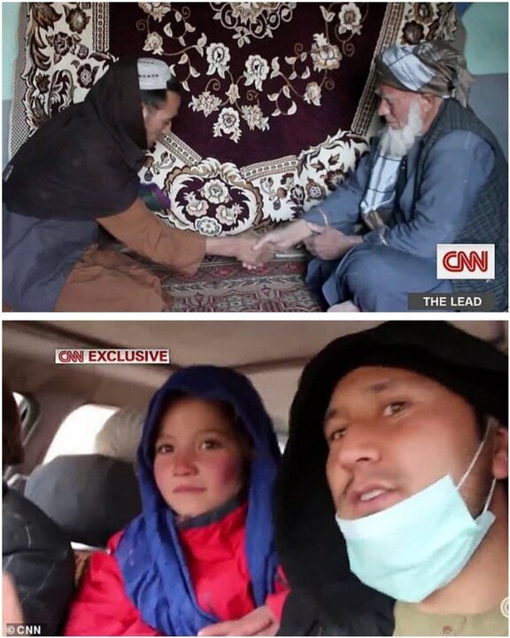 نجات دختر ۹ ساله افغان از ازدواج با مرد ۵۵ ساله / عکس