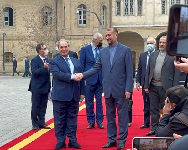 وزرای امور خارجه ایران و سوریه دیدار کردند