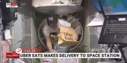 تحویل نخستین سفارش غذا در ایستگاه بین المللی فضایی به فضانوردان / فیلم