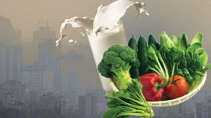 با مصرف سبزی و میوه تازه سموم آلودگی هوا را از بدن دفع کنید