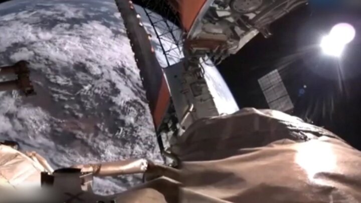 ویدیو حیرت انگیز از لحظه طلوع خورشید در ایستگاه فضایی