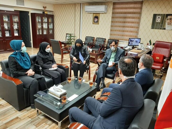 جلسه همکاری فی مابین اداره کل بهزیستی استان و بانک مهر ایران برگزار شد