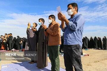 مردم یزد برای آمدن باران نماز خوانند / تصاویر