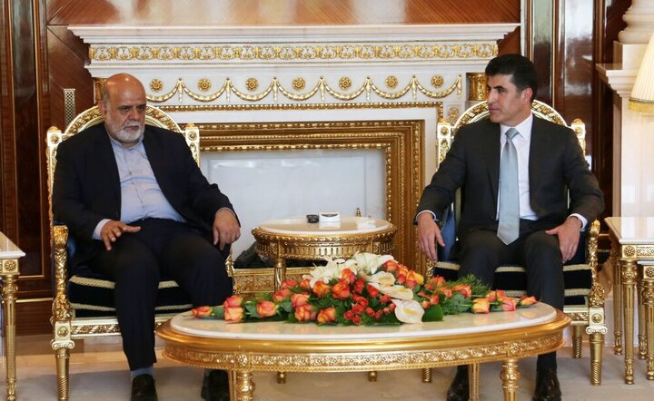 سفیر ایران در عراق با نیچروان بارزانی دیدار کرد