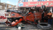 واژگونی وحشتناک تریلی در بلوار دکتر حسینی سنندج / فیلم