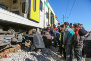 انتشار تصاویری از برخورد دو قطار مترو تهران ـ کرج