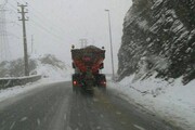 عملیات برف روبی در گردنه های استان قزوین