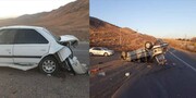 مصدومیت ۹ نفر به دلیل تصادف چهار خودرو در دامغان