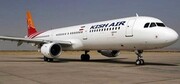 خاموش شدن موتور هواپیمای کیش تهران در آسمان / فیلم
