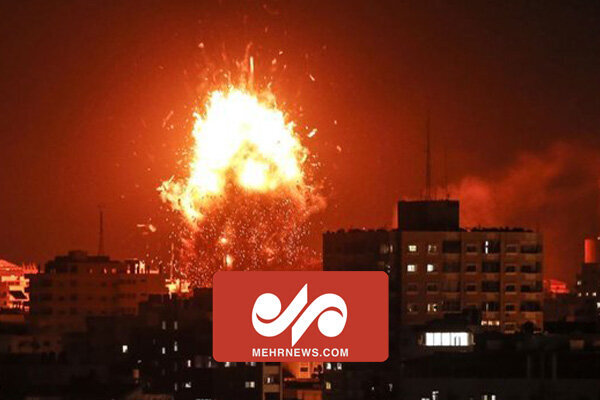 حمله هوایی رژیم صهیونیستی به مقر حماس در غرب خانیونس / فیلم