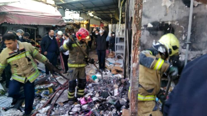 نخستین تصاویر از لحظه انفجار مرگبار در بازار گل محلاتی تهران / فیلم