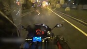 ویدیو هولناک از تصادف وحشتناک موتورسیکلت با سگ در اتوبان