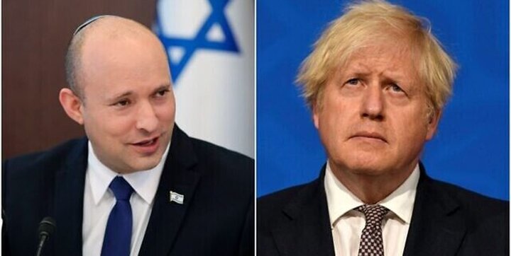  گفتگوی تلفنی نخست وزیران اسرائیل و انگلیس درباره مذاکرات وین؛