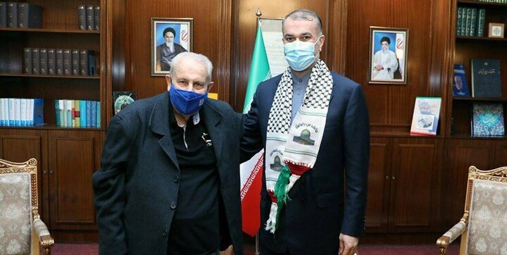 سفیر فلسطین با امیرعبداللهیان خداحافظی کرد / عکس