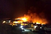 جزئیات انفجار یک دستگاه تانکر حامل سوخت مازوت در سنندج / آتش سوزی ۳۰ خانه و ۳ کشته / تصاویر تلخ